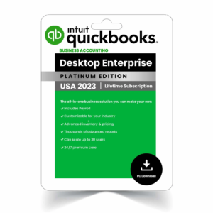 Intuit QuickBooks Desktop Enterprise 2023 | US Version | 1 Year Subscription