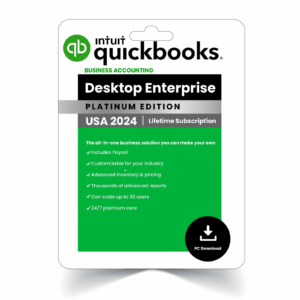 Intuit QuickBooks Desktop Enterprise 2024 | US Version | 1 Year Subscription