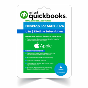 Intuit QuickBooks Desktop Desktop For Mac Plus 2024 | US Version | 1 Year Subscription